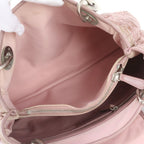 Dior Cannage Charming Rock Leather Handbag Tote Silver — view 7