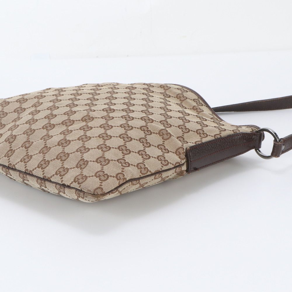 Gucci GG Canvas Leather Shoulder Bag Crossbody Messenger Business — view 4