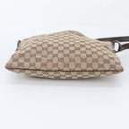 Gucci GG Canvas Leather Shoulder Bag Crossbody Messenger Business — view 6