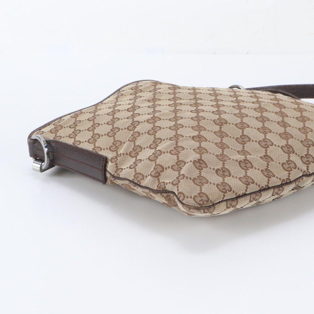 Gucci GG Canvas Leather Shoulder Bag Crossbody Messenger Business — view 5