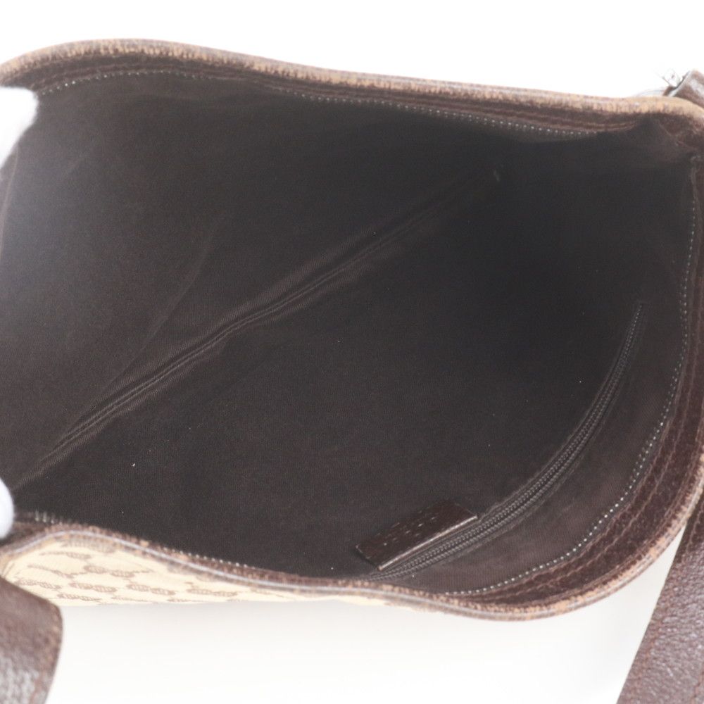 Gucci GG Canvas Leather Shoulder Bag Crossbody Messenger Business — view 7