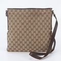 Gucci GG Canvas Leather Shoulder Bag Crossbody Messenger Business