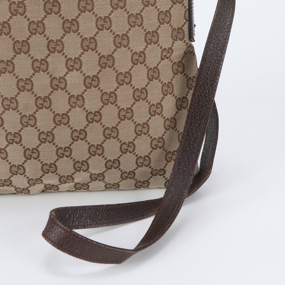 Gucci GG Canvas Leather Shoulder Bag Crossbody Messenger Business — view 2