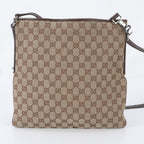 Gucci GG Canvas Leather Shoulder Bag Crossbody Messenger Business — view 3