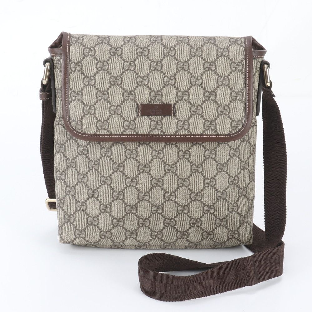 Gucci GG Supreme Leather Shoulder Bag Crossbody Messenger Business