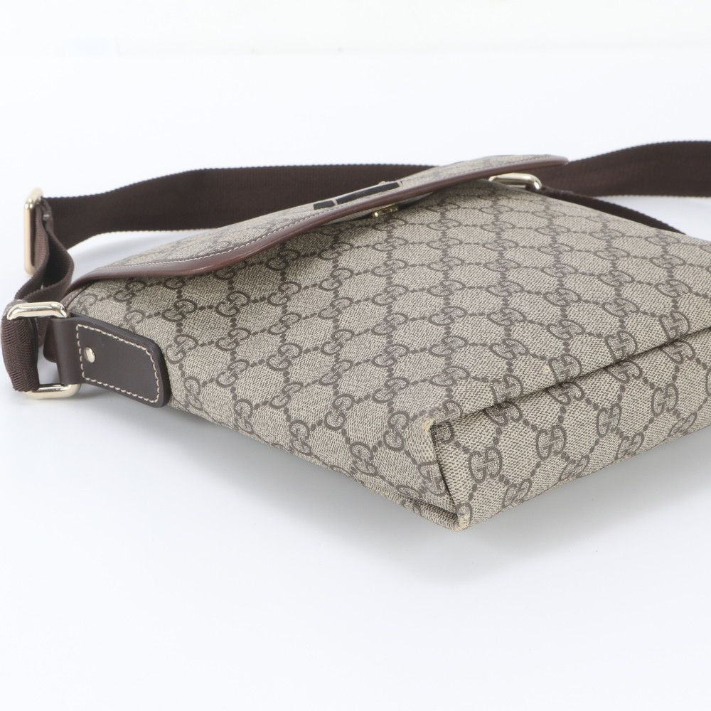 Gucci GG Supreme Leather Shoulder Bag Crossbody Messenger Business — view 5