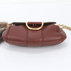 Gucci Bamboo Fur Charm Leather Chain Shoulder Bag Crossbody — view 6