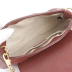 Gucci Bamboo Fur Charm Leather Chain Shoulder Bag Crossbody — view 7