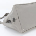Prada White Tag Triangle Logo Canapa 2-Way Tote Bag Crossbody Shoulder — view 6