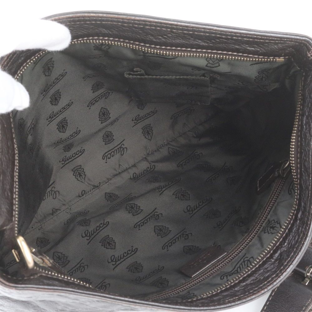 Gucci Guccissima Leather Shoulder Bag Crossbody Messenger Business — view 8