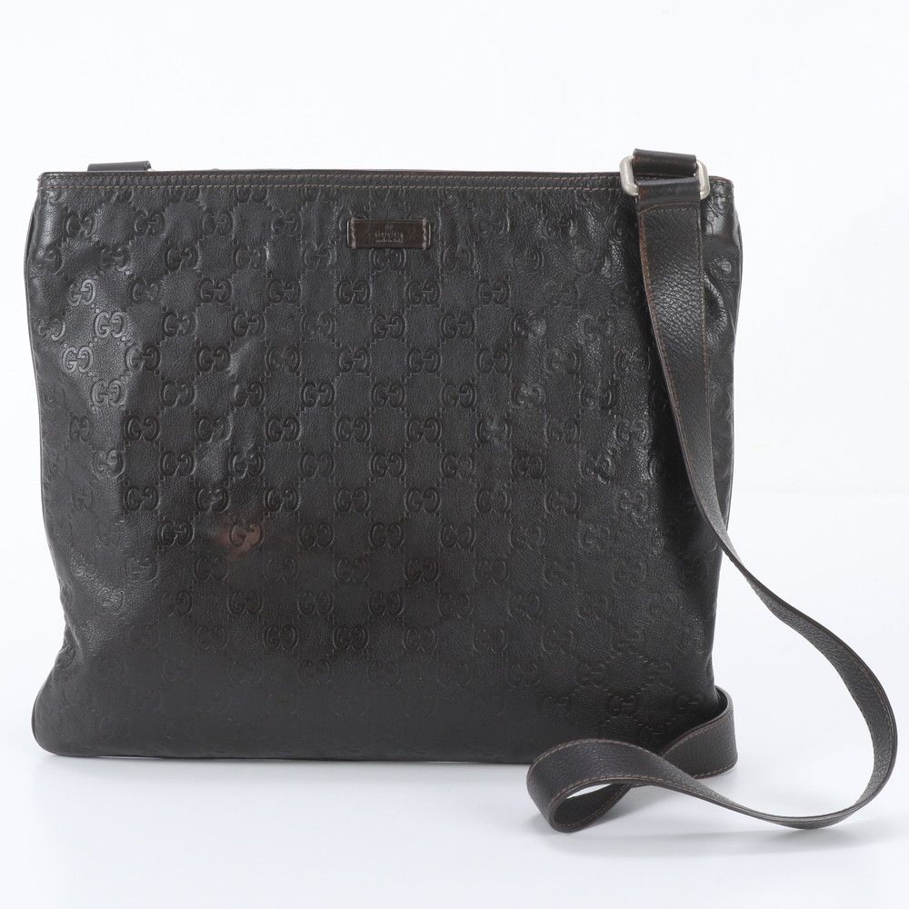 Gucci Guccissima Leather Shoulder Bag Crossbody Messenger Business