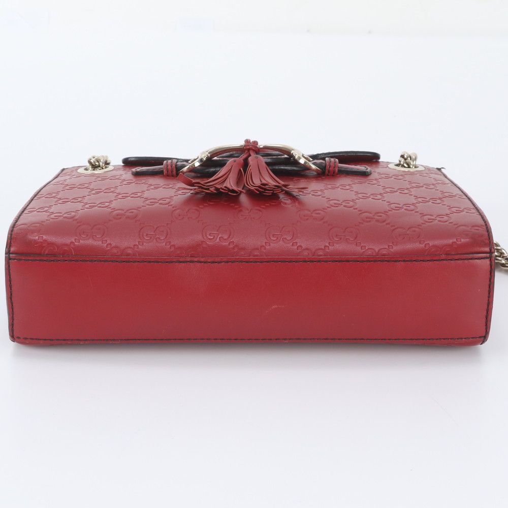 Gucci Guccissima Horsebit Emily Leather 2-Way Shoulder Bag Crossbody — view 7
