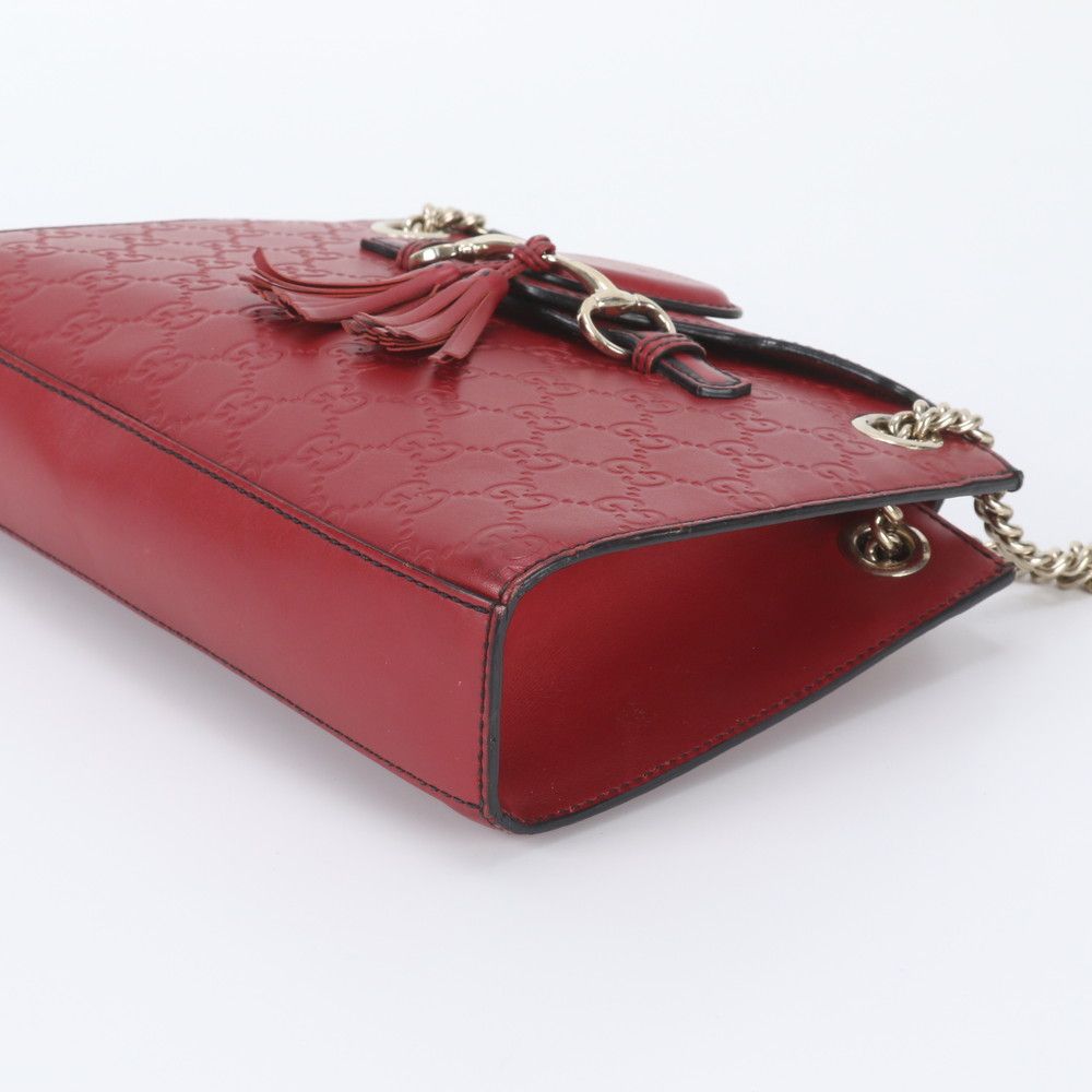Gucci Guccissima Horsebit Emily Leather 2-Way Shoulder Bag Crossbody — view 5