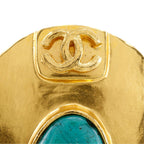 Chanel CC Logo Gold Plated Silver 98P Brooch — view 7