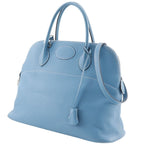 Hermes Bolide 35 2-Way Shoulder Taurillon Clemence Blue Jean Handbag — view 2