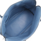 Hermes Bolide 35 2-Way Shoulder Taurillon Clemence Blue Jean Handbag — view 6