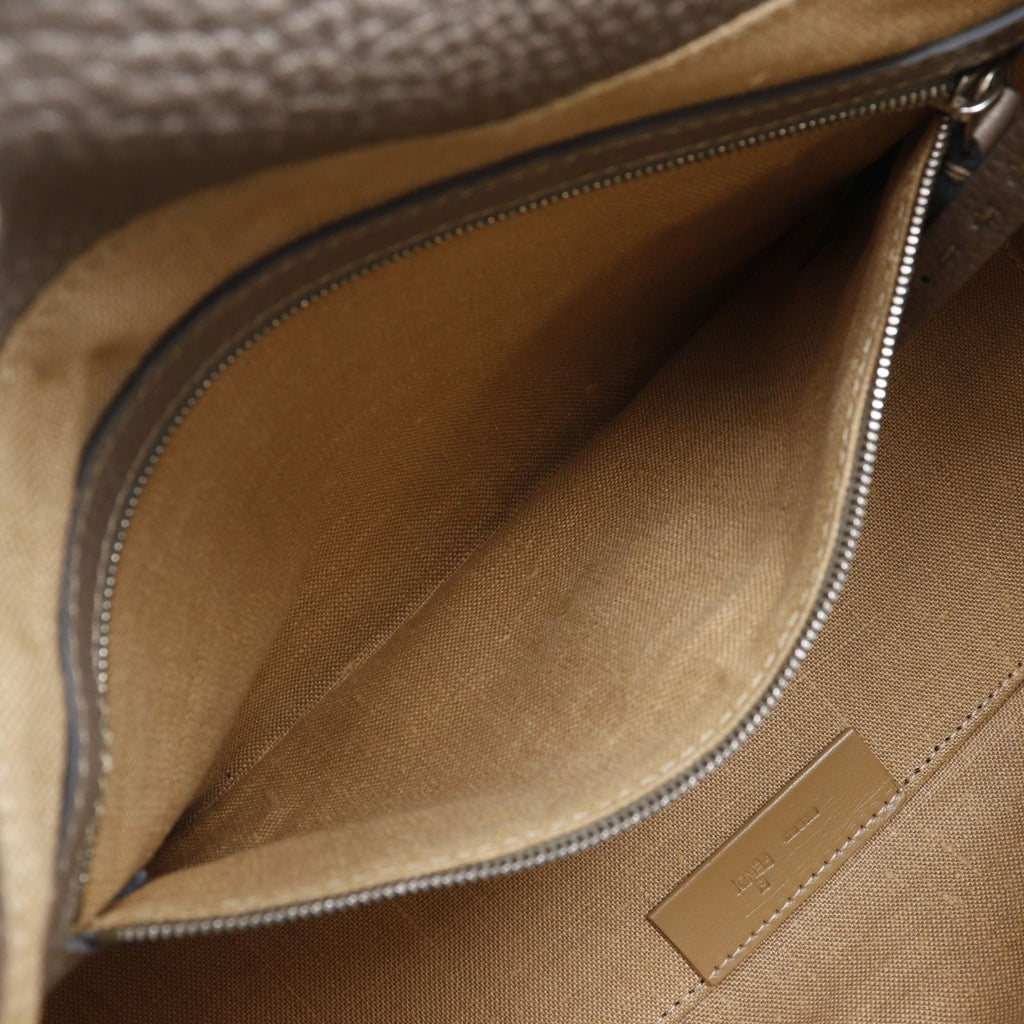 Fendi Linda Selleria Calfskin Gray Handbag — view 7