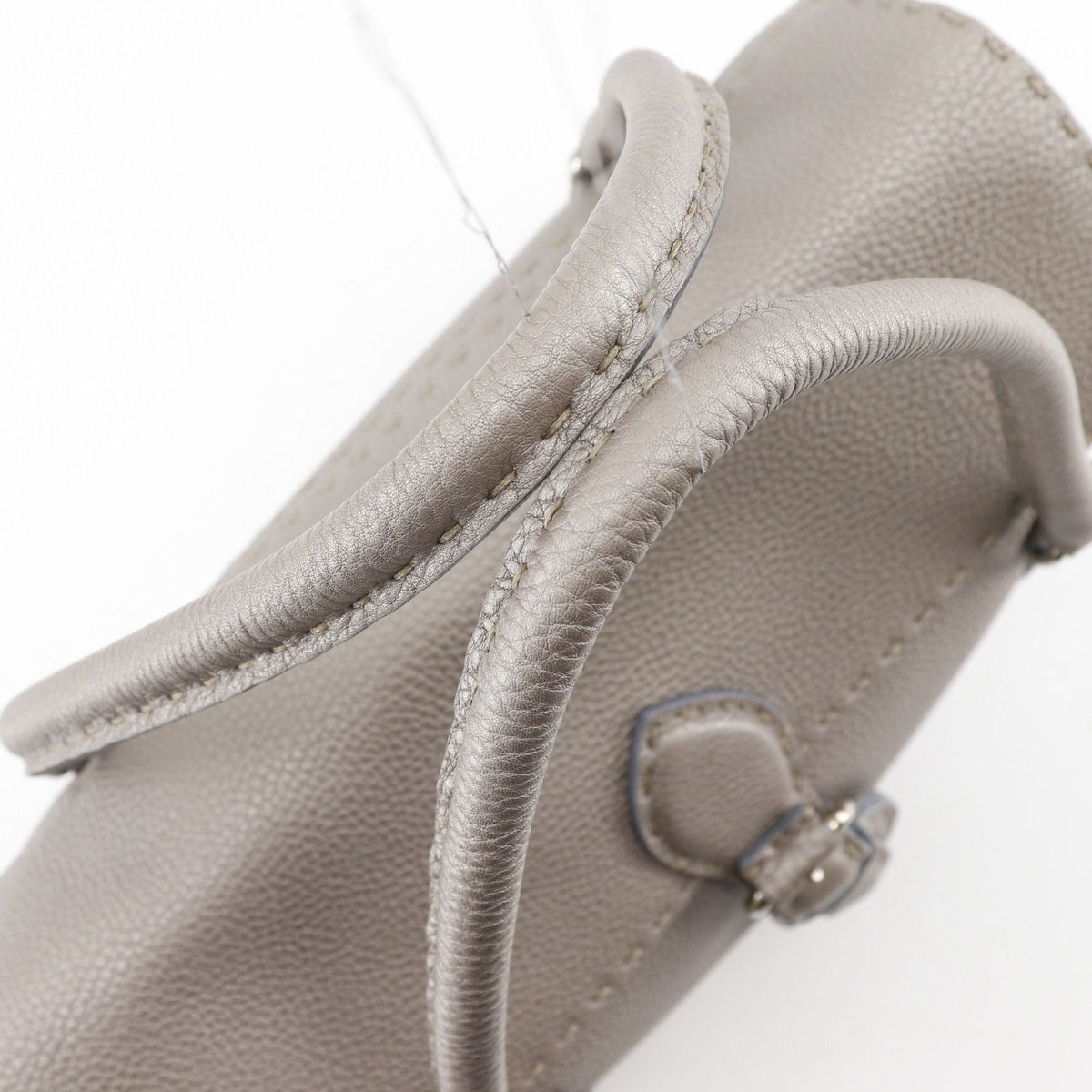 Fendi Linda Selleria Calfskin Gray Handbag — view 5