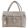 Fendi Linda Selleria Calfskin Gray Handbag