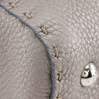 Fendi Linda Selleria Calfskin Gray Handbag — view 4