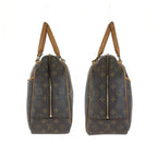 Louis Vuitton Monogram Deauville Brown Gold Leather Handbag — view 8