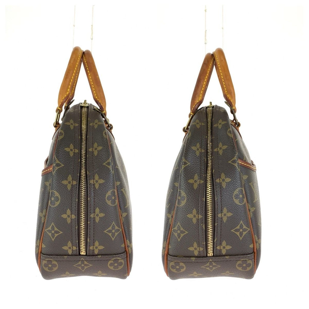 Louis Vuitton Monogram Trouville Brown Gold Leather Handbag — view 8