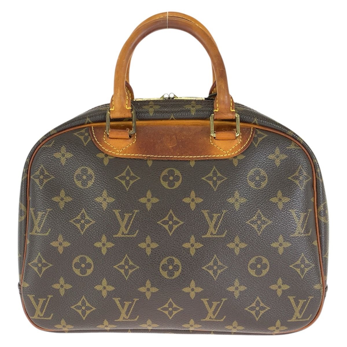 Louis Vuitton Monogram Trouville Brown Gold Leather Handbag — view 2