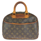Louis Vuitton Monogram Trouville Brown Gold Leather Handbag