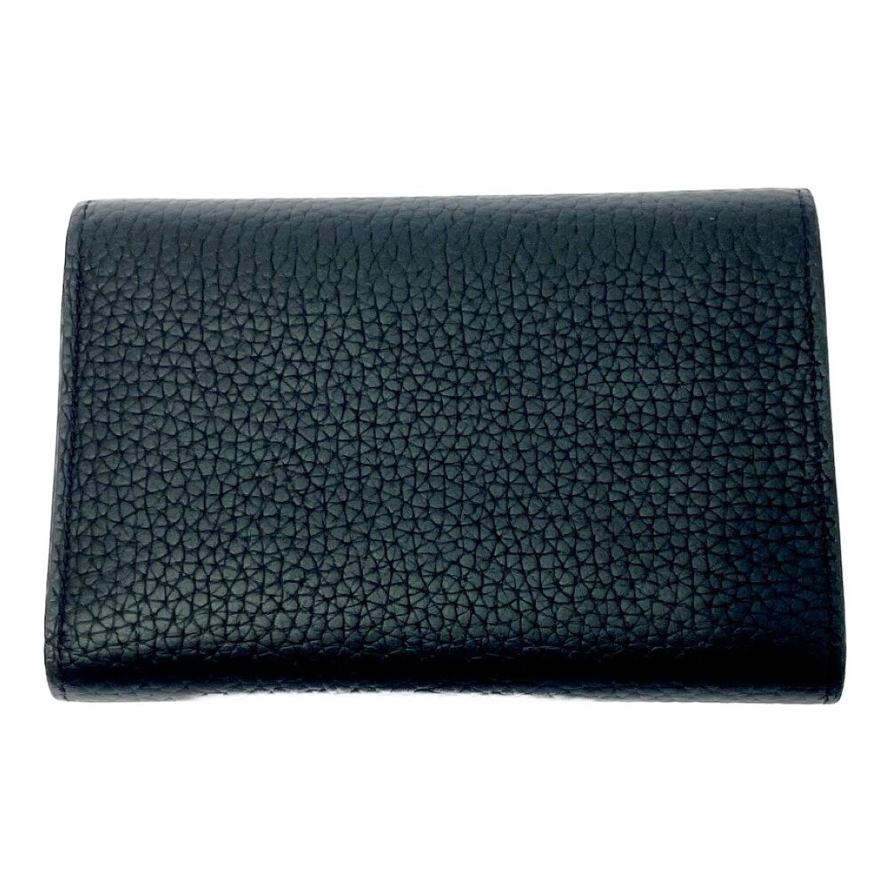Louis Vuitton Leather Portefeuille Capucines Compact Noir Pink Trifold Wallet — view 5