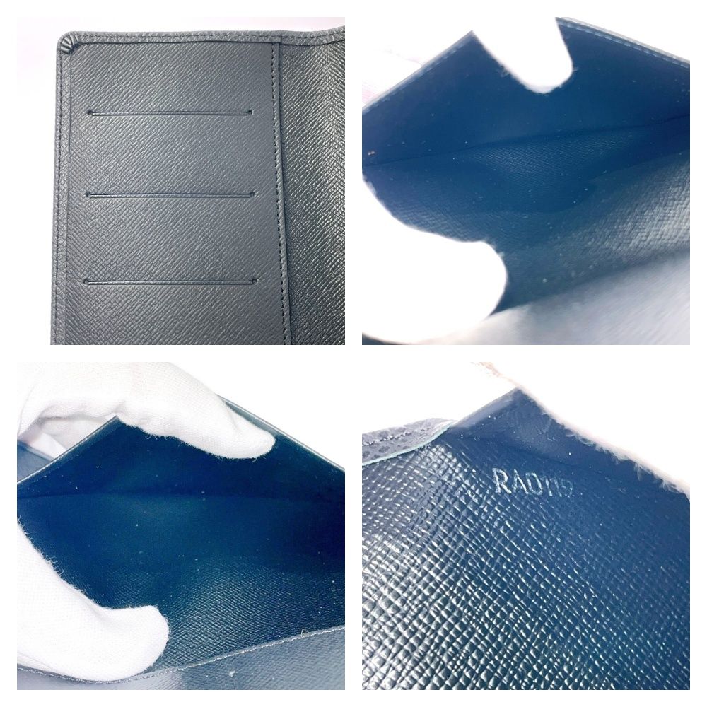 Louis Vuitton Taiga Agenda Poche Cover Black — view 8