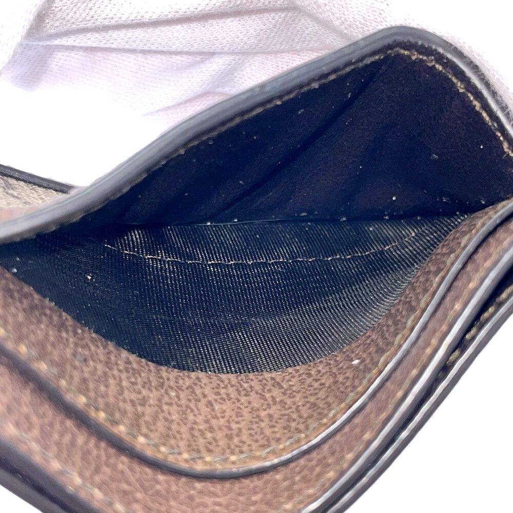 Gucci Leather Ophidia GG Supreme Card Case Brown — view 8