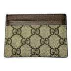 Gucci Leather Ophidia GG Supreme Card Case Brown — view 5