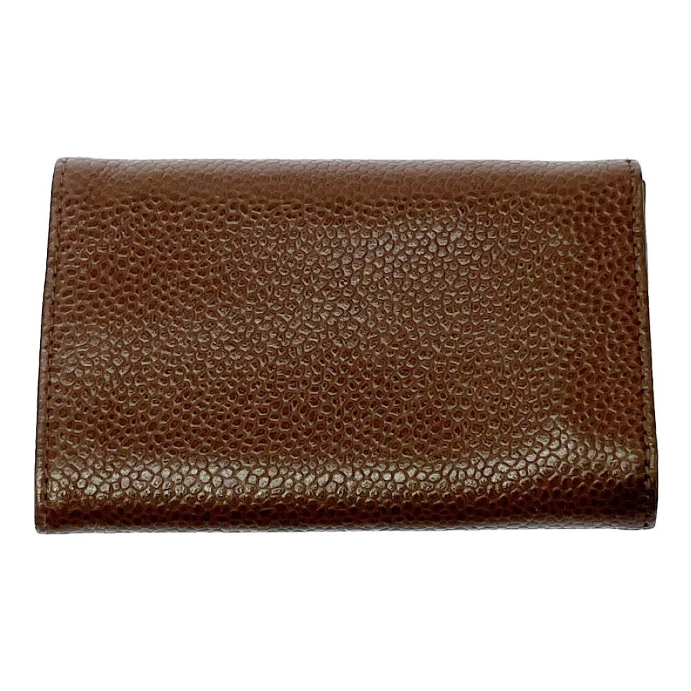 Chanel Matte Caviar Leather CC Logo Key Case Brown Key Holder — view 5