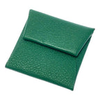 Hermes Chevre Bastia Verso Silver Green Coin Purse — view 3