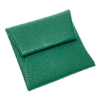 Hermes Chevre Bastia Verso Silver Green Coin Purse — view 2