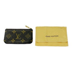 Louis Vuitton Monogram Pochette Cles Coin Purse Brown