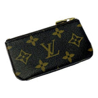 Louis Vuitton Monogram Pochette Cles Coin Purse Brown — view 3