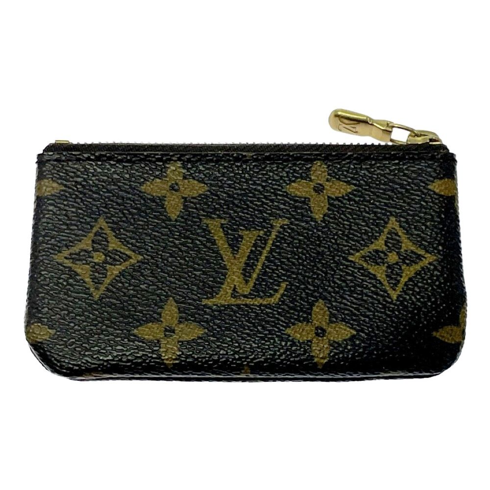 Louis Vuitton Monogram Pochette Cles Coin Purse Brown — view 2