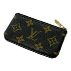 Louis Vuitton Monogram Pochette Cles Coin Purse Brown — view 4