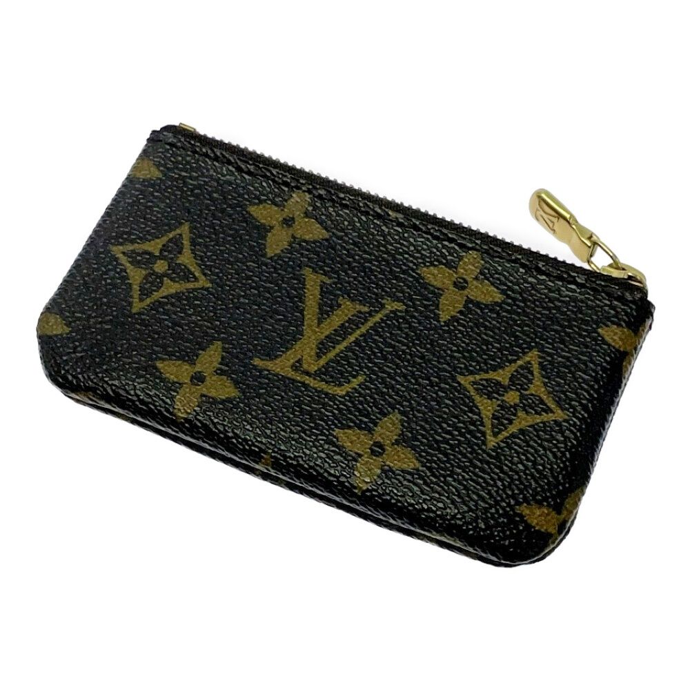 Louis Vuitton Monogram Pochette Cles Coin Purse Brown — view 4