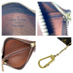 Louis Vuitton Monogram Pochette Cles Coin Purse Brown — view 7