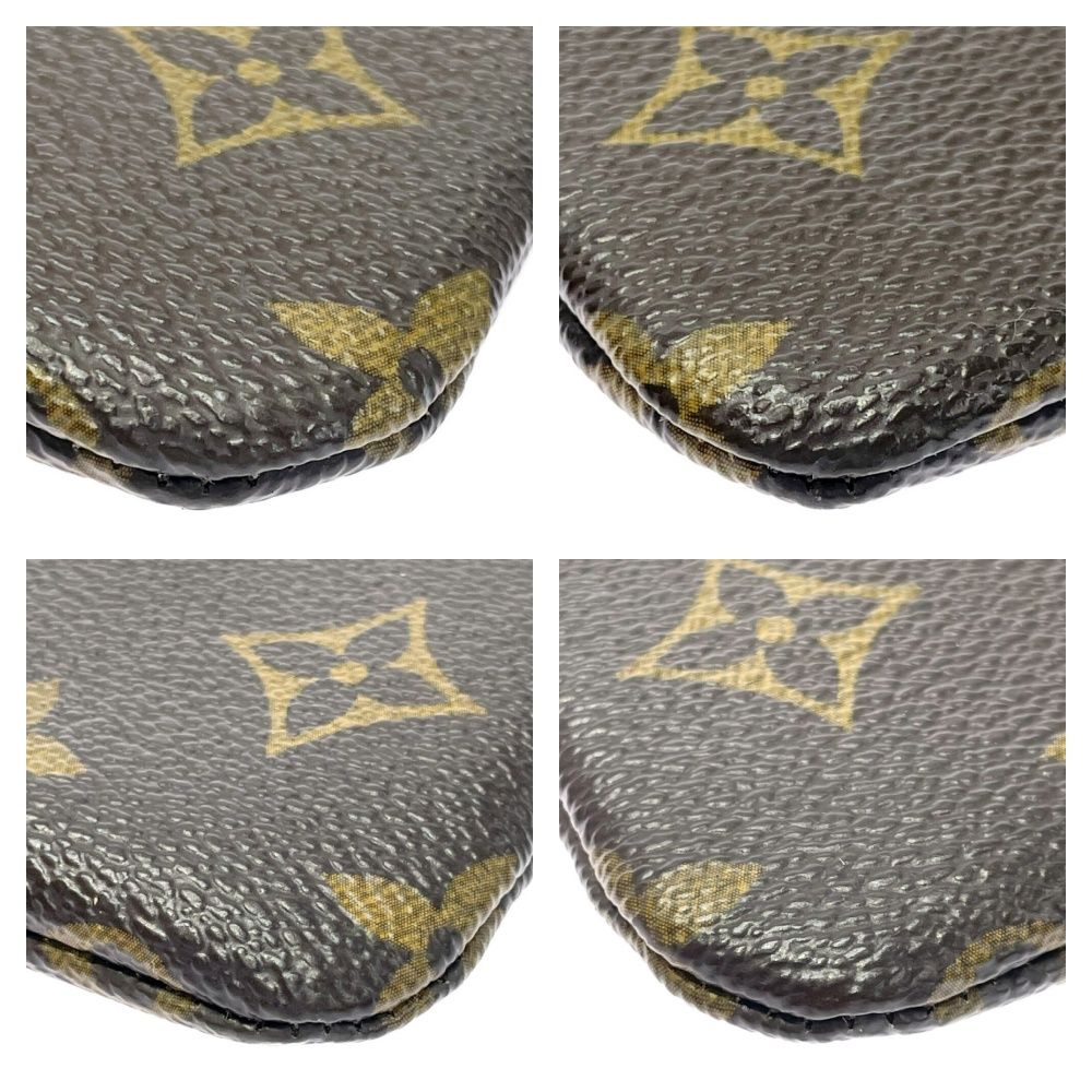 Louis Vuitton Monogram Pochette Cles Coin Purse Brown — view 6