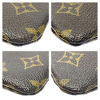 Louis Vuitton Monogram Pochette Cles Coin Purse Brown — view 6