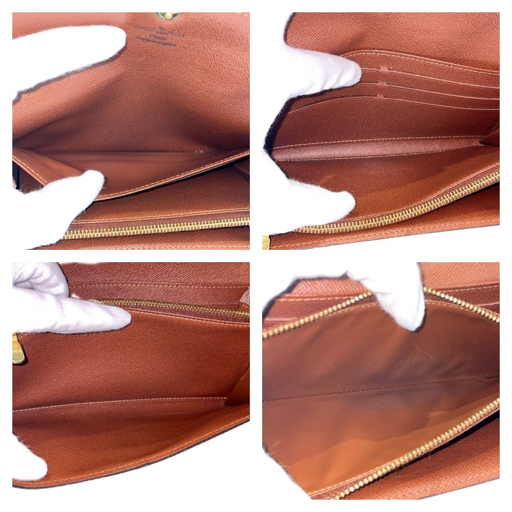 Louis Vuitton Monogram Pochette Porte Monnaie Credit Brown — view 7