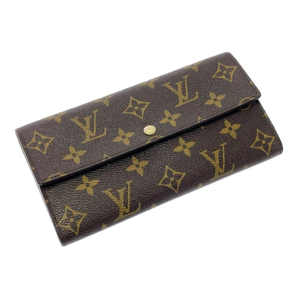 Louis Vuitton Monogram Pochette Porte Monnaie Credit Brown — view 2