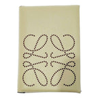 Loewe Leather Anagram Card Case Beige — view 2