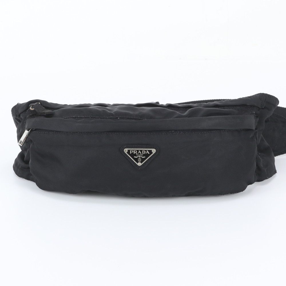 Prada Tessuto Nylon Triangle Logo Belt Bag Crossbody Body Waist Pouch — view 2