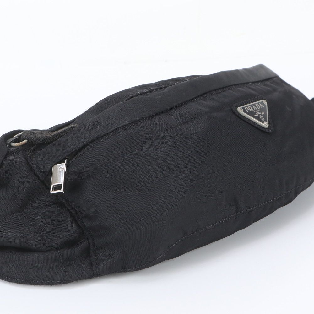 Prada Tessuto Nylon Triangle Logo Belt Bag Crossbody Body Waist Pouch — view 5
