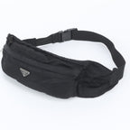 Prada Tessuto Nylon Triangle Logo Belt Bag Crossbody Body Waist Pouch