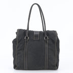 Prada Tessuto Nylon Leather Tote Bag Shoulder Business Document Black — view 3